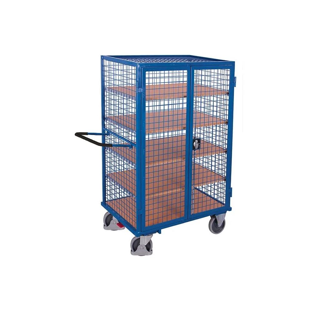 "Wózek Piętrowy Magazynowy 500kg, Wózek Warsztatowy Zamykany image"