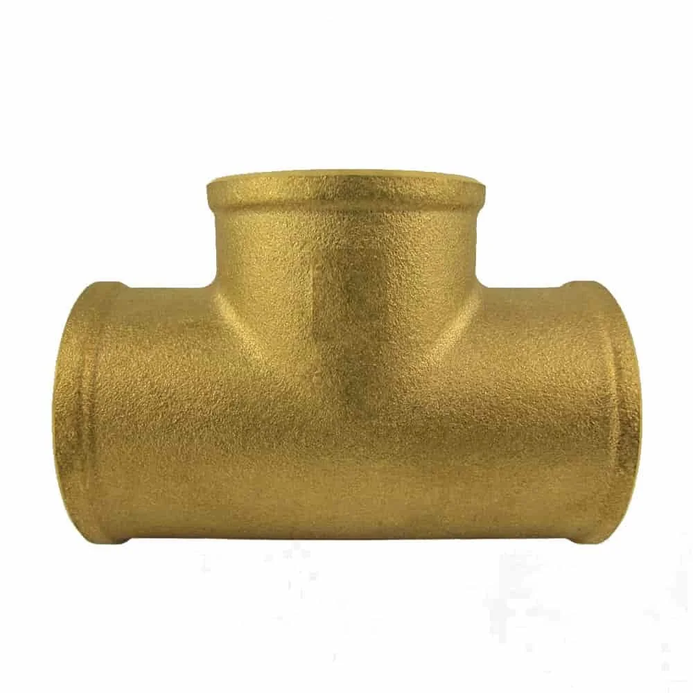 "Złączka gwintowana mosiężna trójnik redukcyjny 3/4" IG x 3/4" IG x 1/2" IG image"