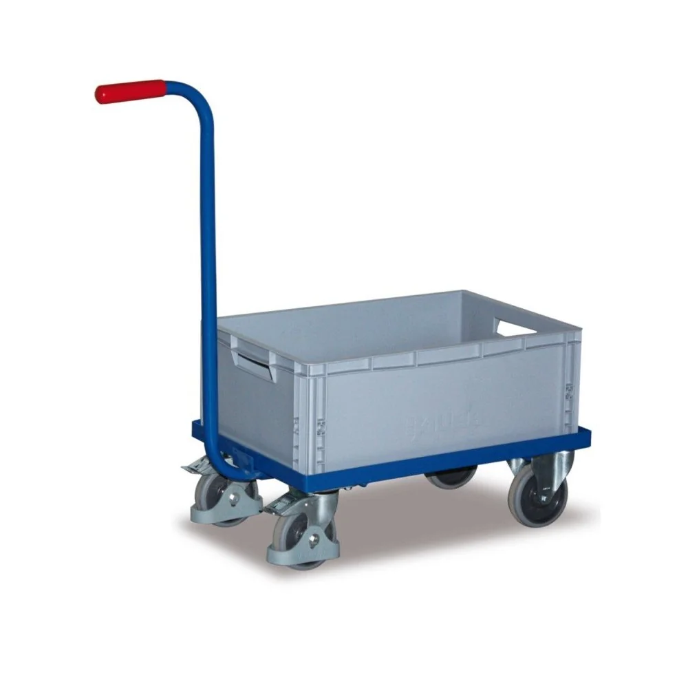 Wózek transportowy z uchwytem i skrzynią 250 kg - wózek warsztatowy