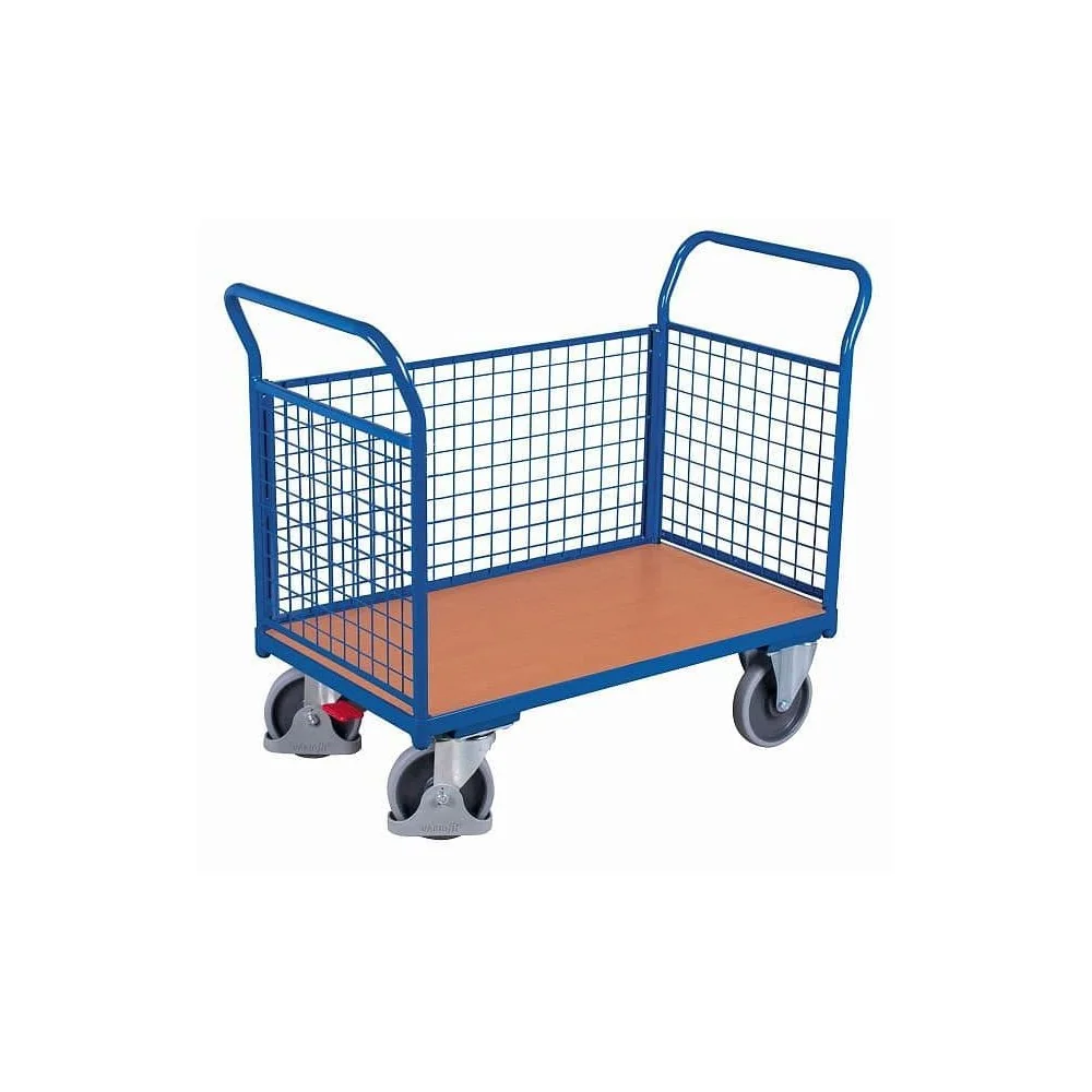 Wózek Siatkowy Trójścienny 500kg z EasySTOP – Wózek Transportowy, Magazynowy
