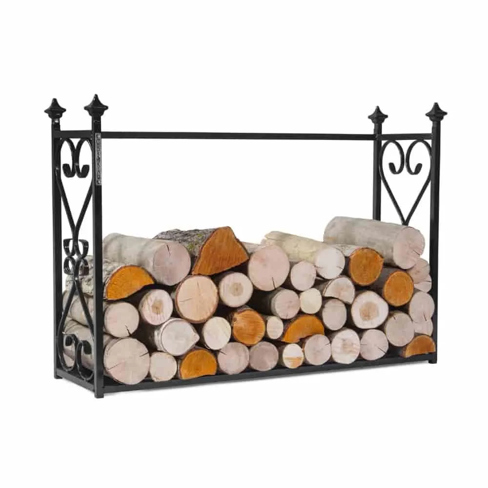 "Regał na Drewno Kominkowe Stalowy 60x90x25cm - Skład Opału image"