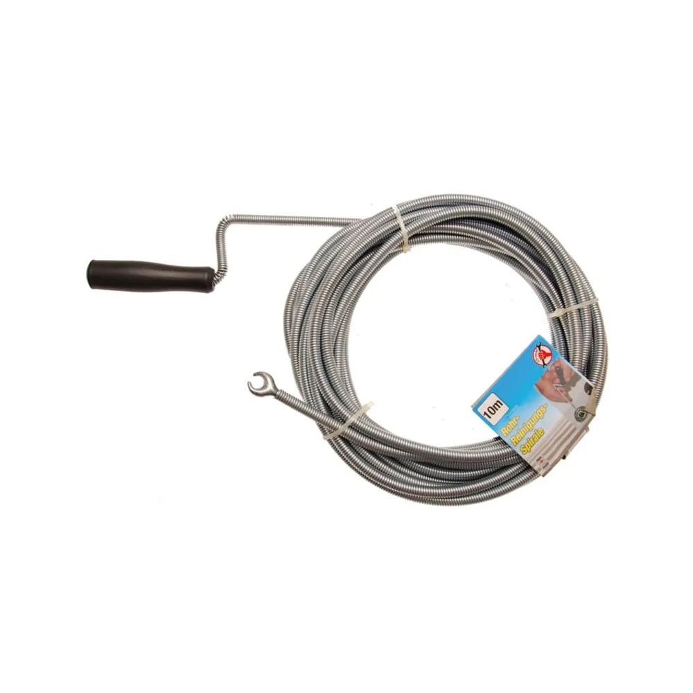 "Spirala do udrażniania rur 10m, sprężyna do czyszczenia rur image"