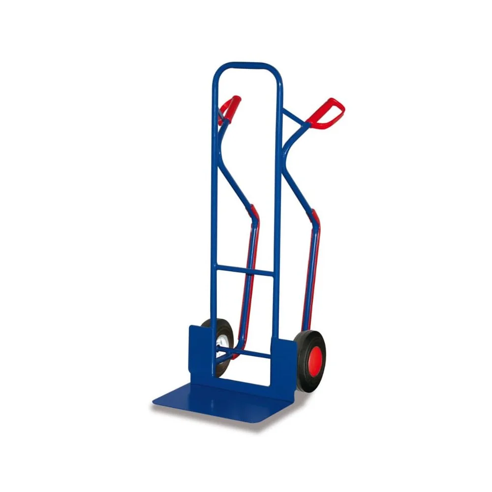 "Stalowy wózek rurowy 250 kg z dużą łopatą Ślizgacze Pełne gumowe opony 570 x 655 x 1315 mm image"