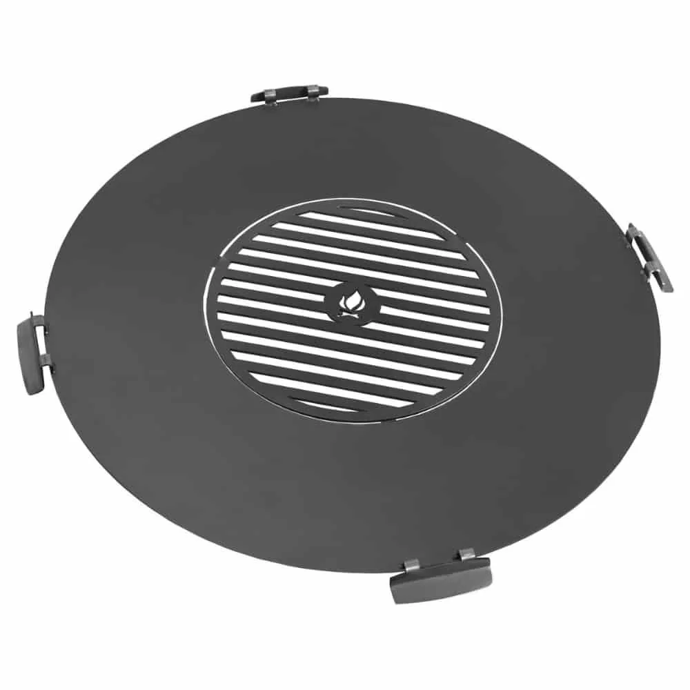 "Płyta Grillowa na Ognisko, Stalowa, 78cm z Rusztem 36cm image"