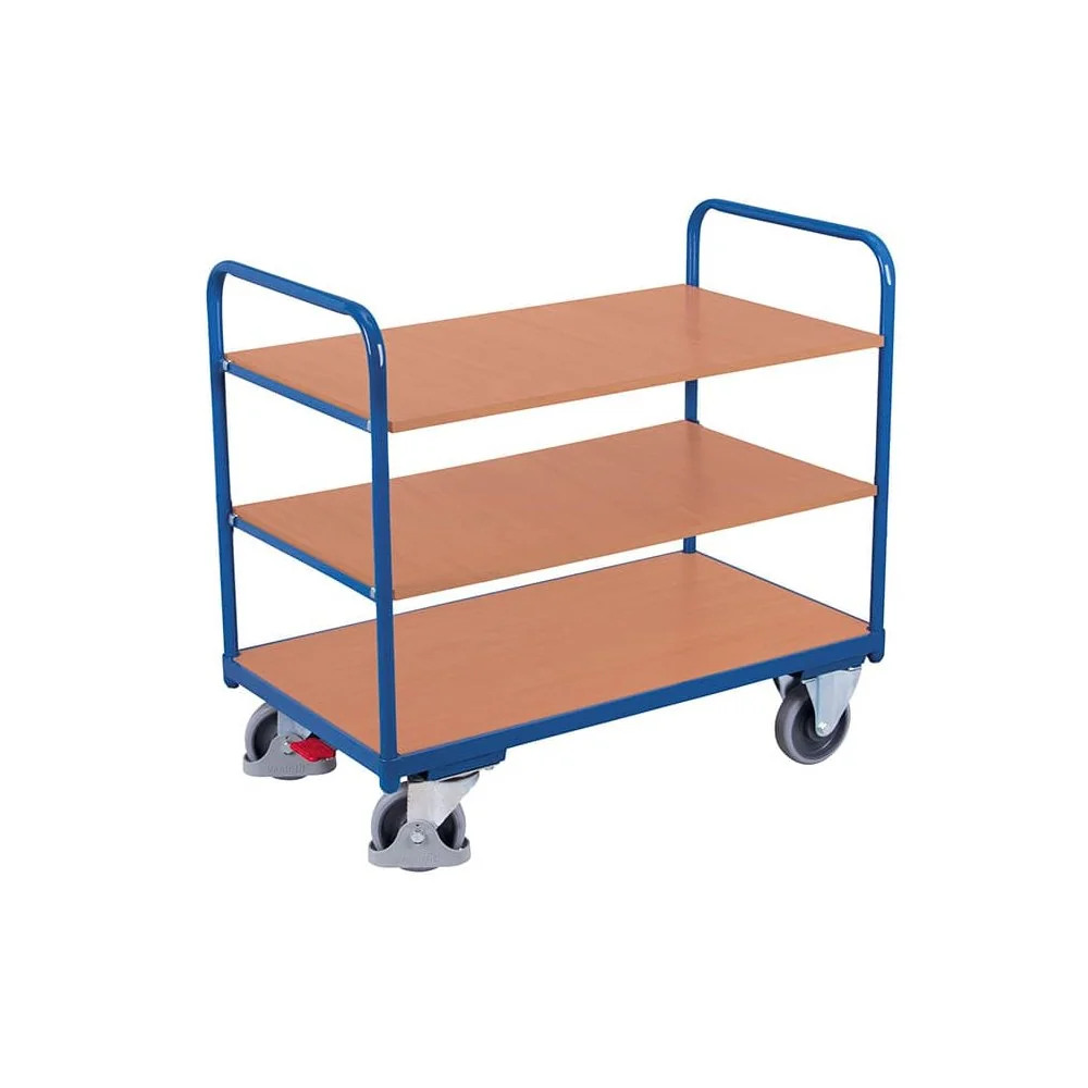 "Wózek piętrowy z 3 półkami 250 kg Typ S + EasySTOP image"