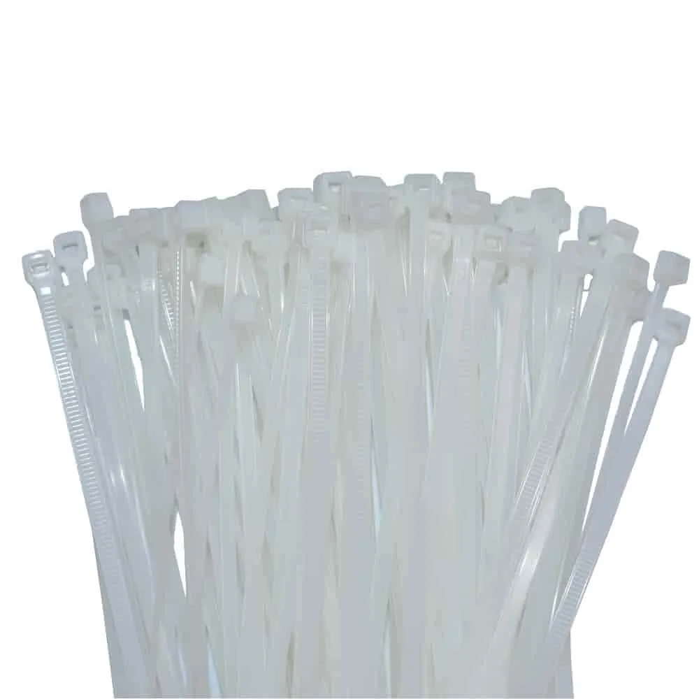 "Opaski kablowe 300x4,8mm PA6.6, 100 szt. - Wytrzymałe opaski zaciskowe image"