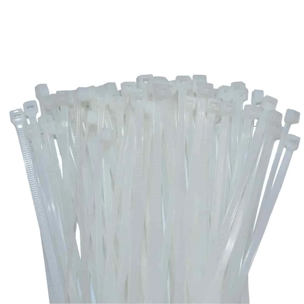 "100 opaski kablowe 610x9, 0mm naturalne (białe) PA6.6 image"