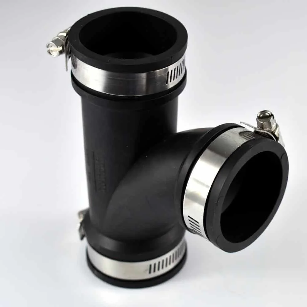 "Elastyczny Trójnik PVC 63mm - Złączka do Rur Bez Klejenia image"