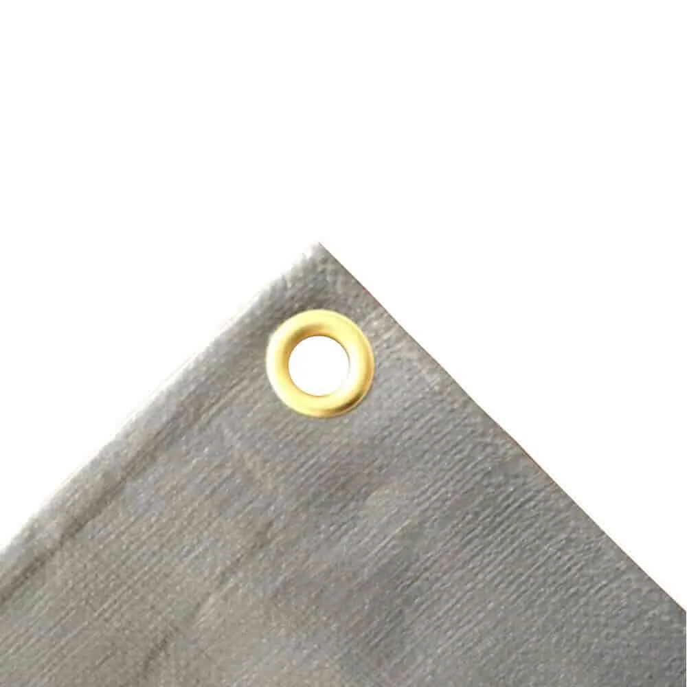 "Plandeka Okryciowa 280g/m², 4x8m (32m²) Szara Wodoodporna image"