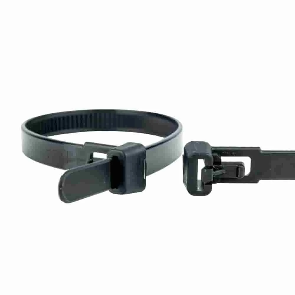 "Opaski Kablowe Wielokrotnego Użytku 120mm - 100 szt. Czarne image"
