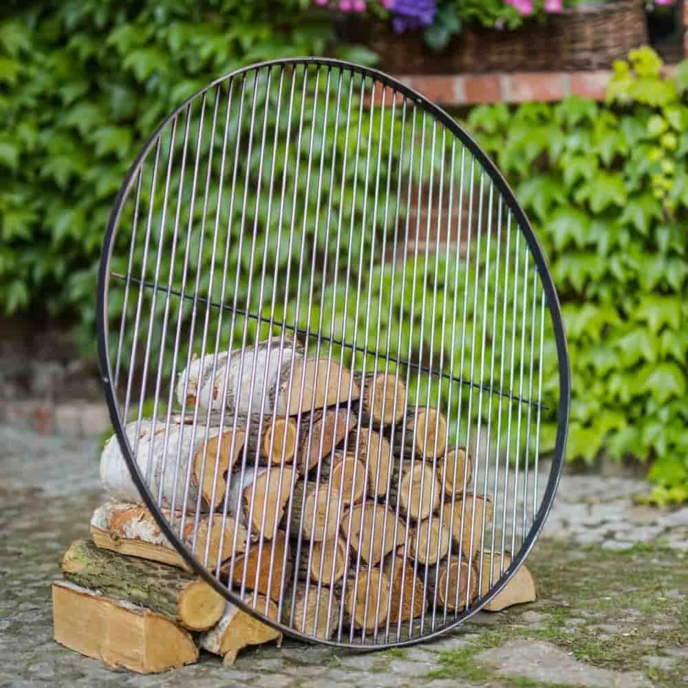 Okrągły Ruszt Stalowy do Grilla 80 cm, Ręcznie Robiony