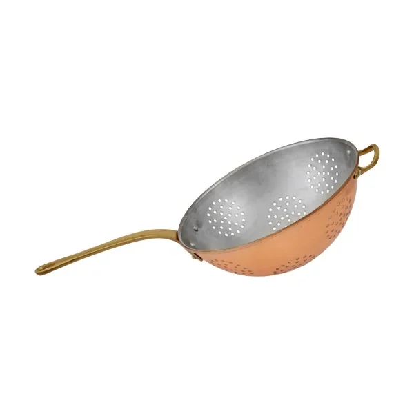 "Durszlak, cedzak - z mosiężną rączką, średnica: 24 cm image"