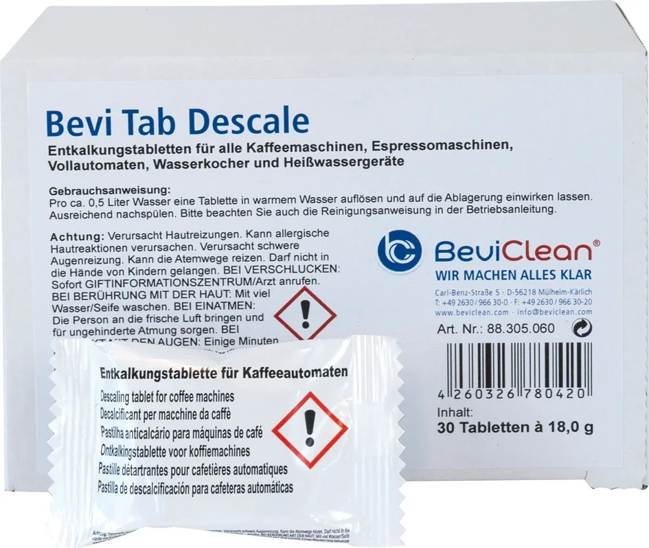 "Odkamieniacz, środek do odkamieniania, tabletki odkamieniające - Bevi TAB Descale image"