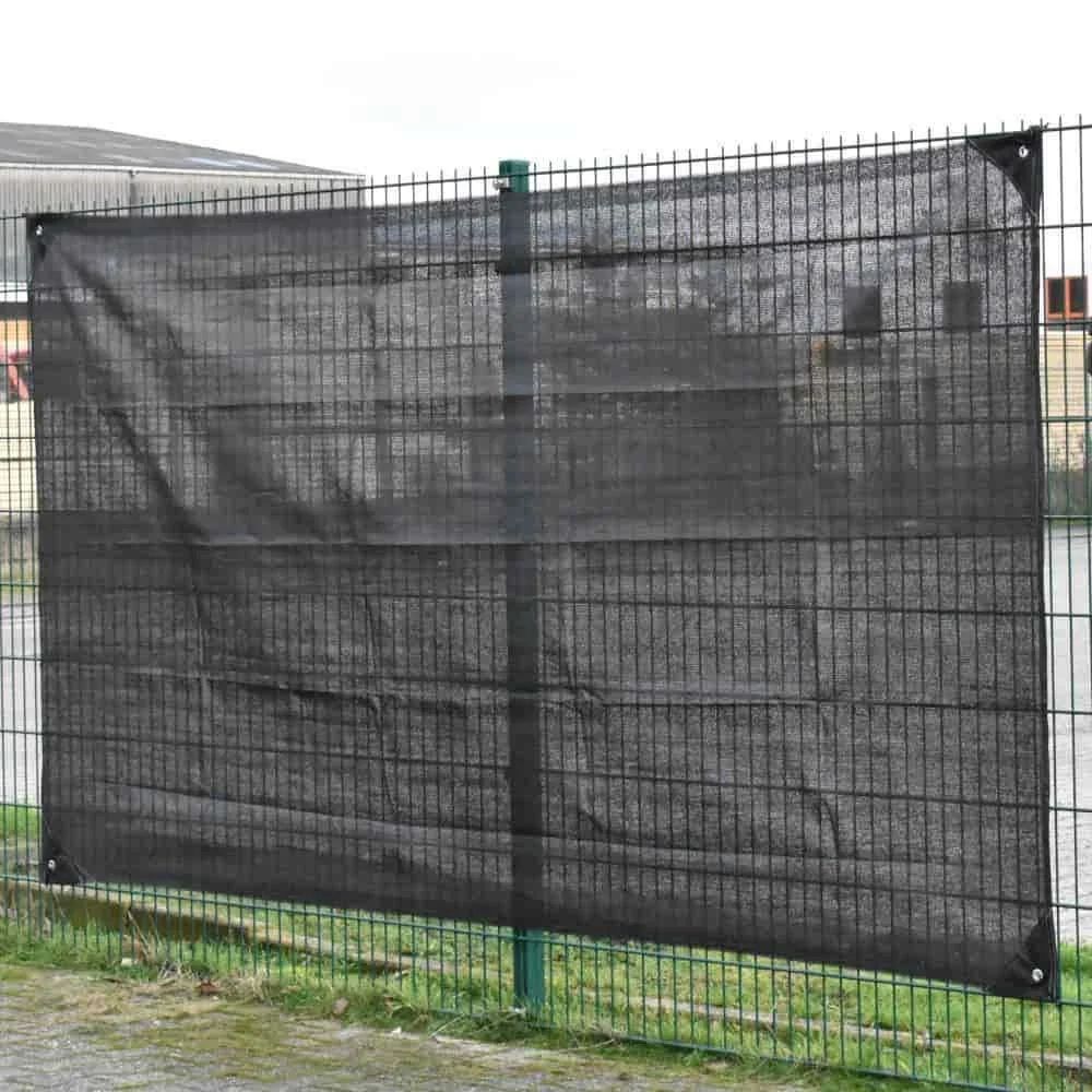 "Siatka na ogrodzenie budowlane, czarna siatka na ogrodzenie 1,80m x 3,45m, siatka maskująca image"