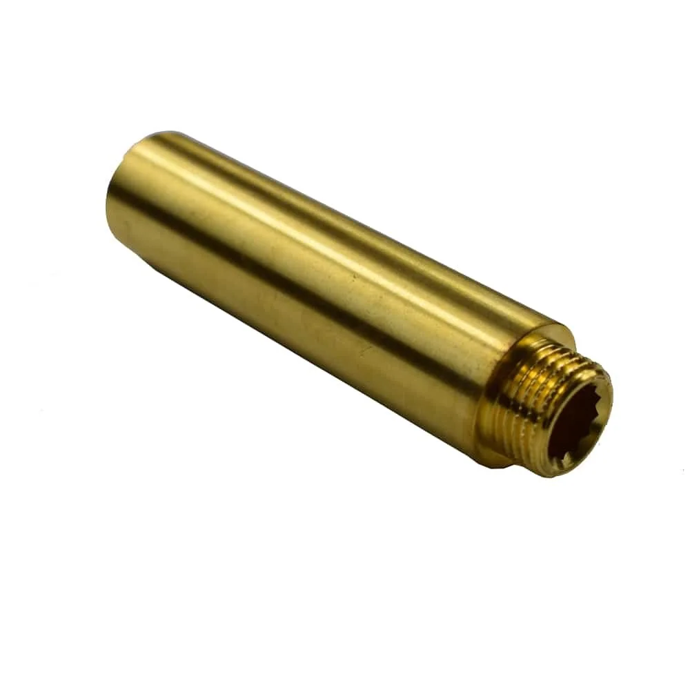 "Złączka gwintowana mosiężna przedłużenie kranu 1/2" AG x 1/2" IG 100 mm image"