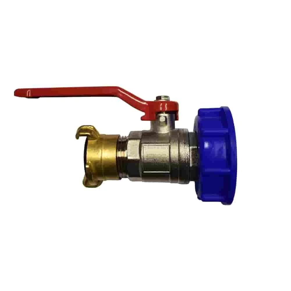 Adapter IBC S60 z zaworem kulowym 1 cal