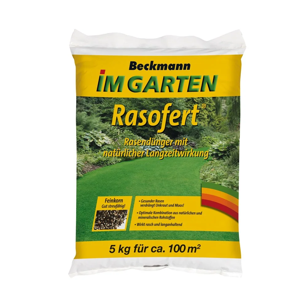"5 kg nawozu do trawnika Beckmann Rasofert®, organiczno-mineralny na ok. 100 m² image"