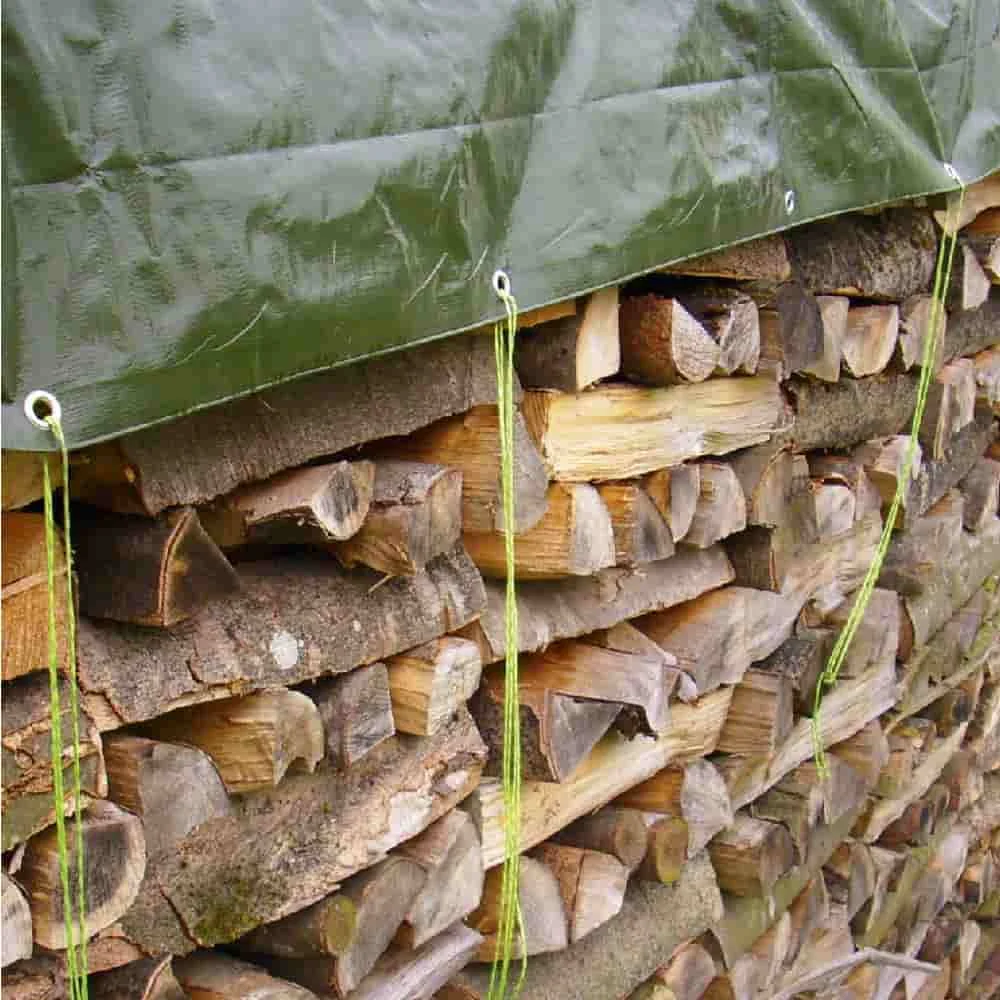 "Plandeka, plandeka budowlana 210g/m², wodoszczelna, reißfest, 4x7m zielona (28m²) image"