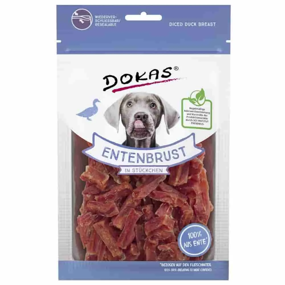 Przysmaki dla Psa z Kaczką, 10 x 70g, Smaczki Treningowe, Naturalne Gryzaki