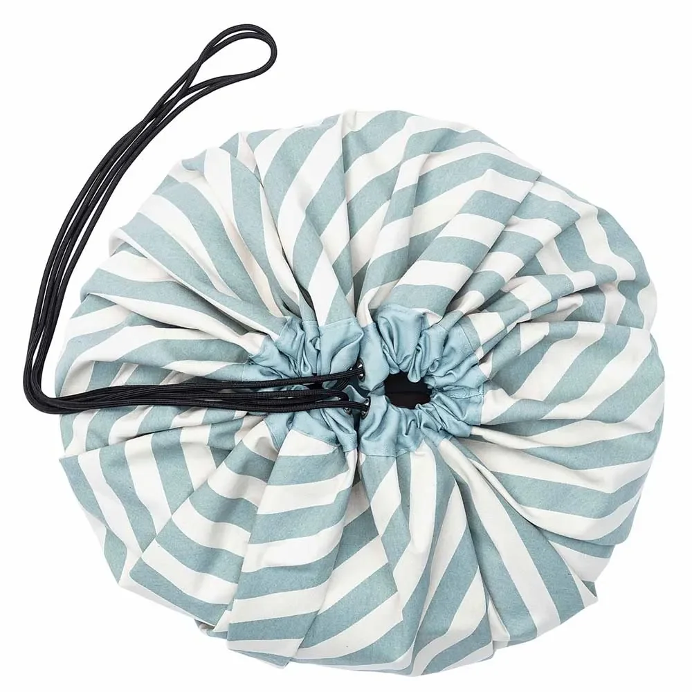 play & go play bag print stripes green