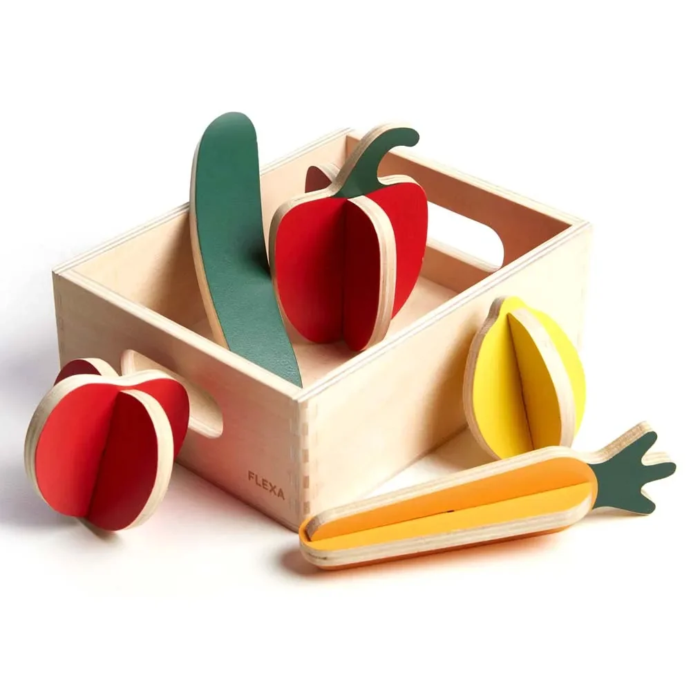 "Flexa Kids Play Food Wood Vegetable image"