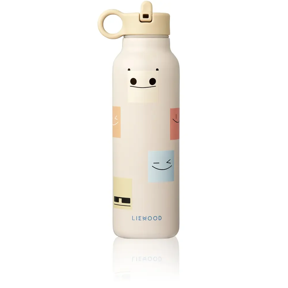 Liewood Falk Butelka na wodę, Butelka dla dzieci - Smiley / Sand, 500 ml