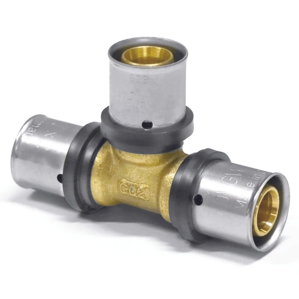 "Trójnik Pressfitting 20 mm Multikontur DVGW - Złączka Zaciskowa do Rur image"