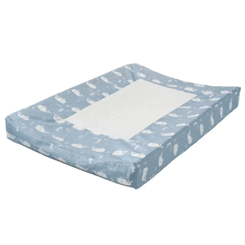 Wickelauflage Bezug Wal blau
