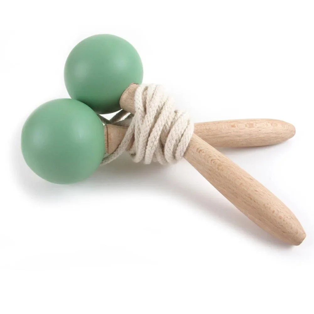 Nobodinoz skakanka drewniana zielona