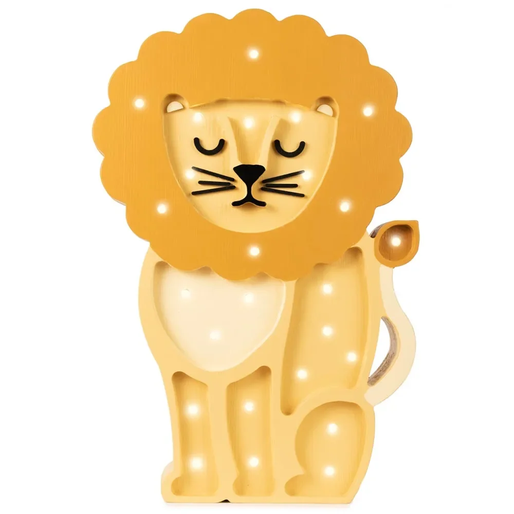 "little lights Led deco lampa lion image"