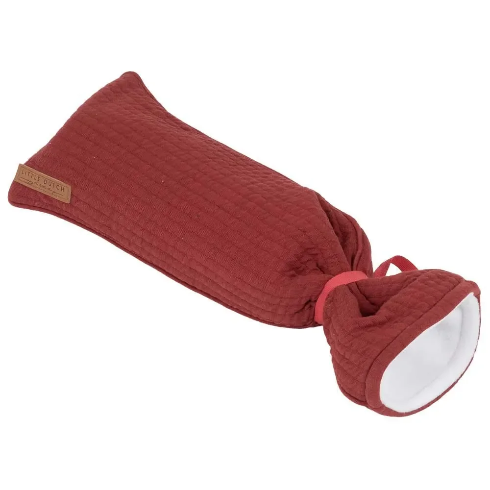Little Dutch pokrowiec na butelkę na gorącą wodę uni red "Pure Red