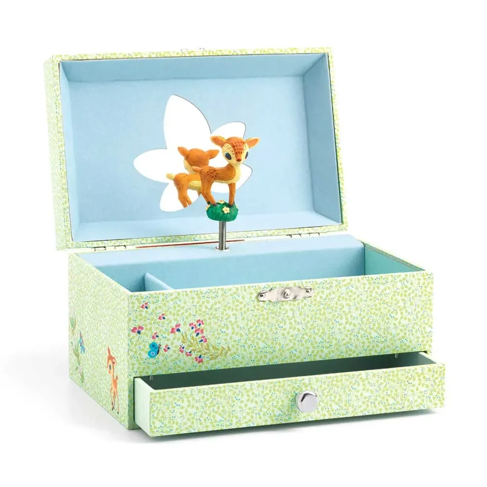 "Djeco pudełko na biżuterię z pozytywką Bambi image"