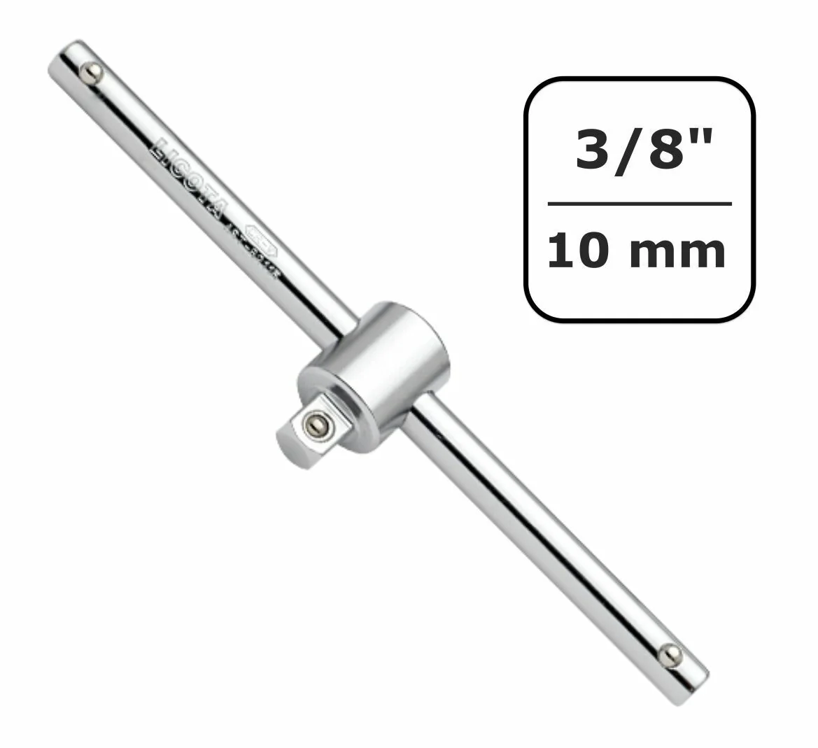 "Klucz nasadowy T 3/8 cala CrV 165mm - Profesjonalny Uchwyt Przesuwny image"