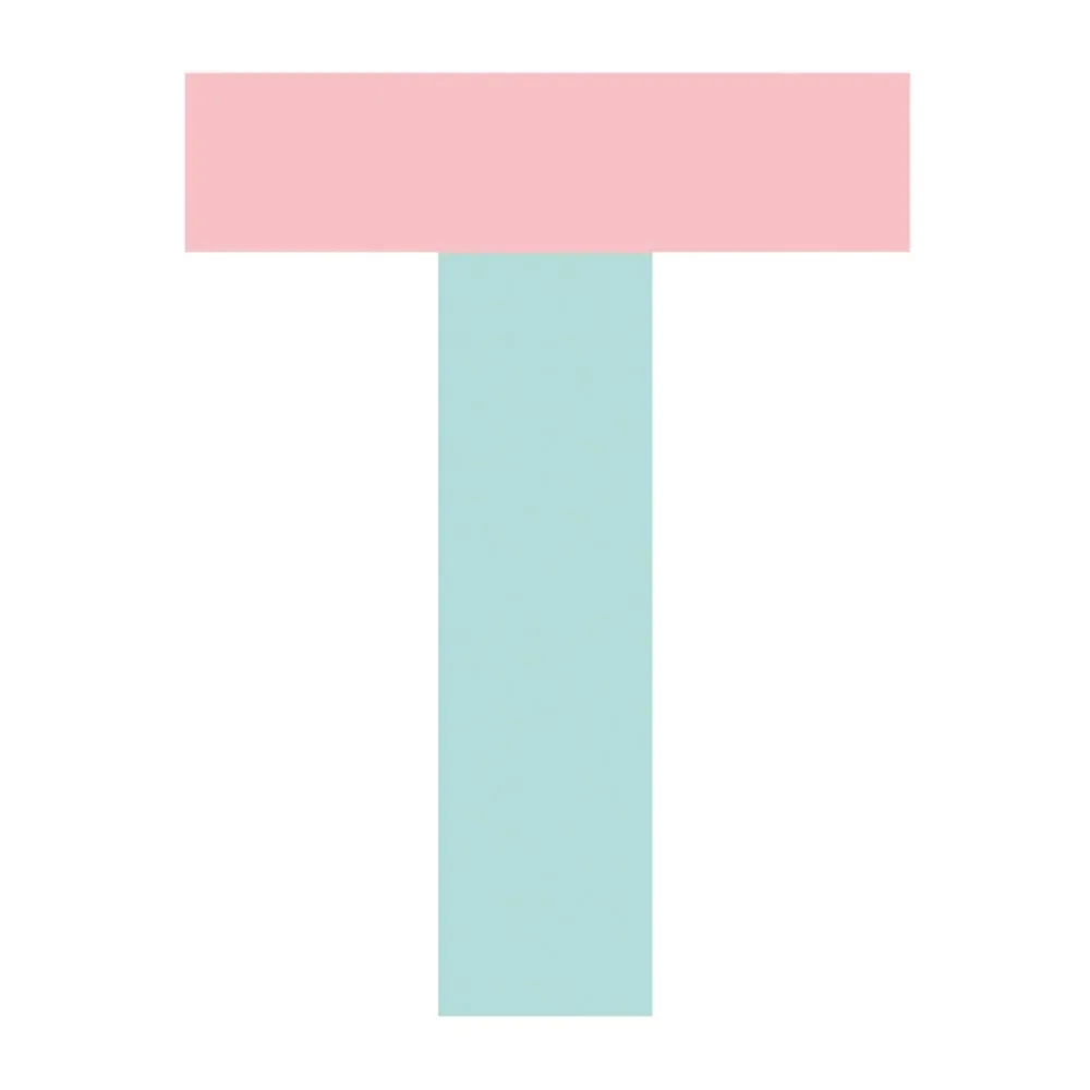"Lilipinso naklejka ścienna Happy letter T image"