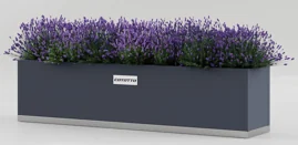 "Metalowa Skrzynka Balkonowa 120cm, Stal Ocynkowana, Nowoczesna Donica image"