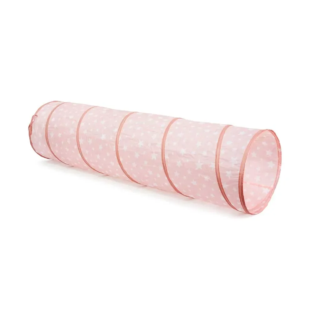 Kids Concept tunel do zabawy w gwiazdki różowy