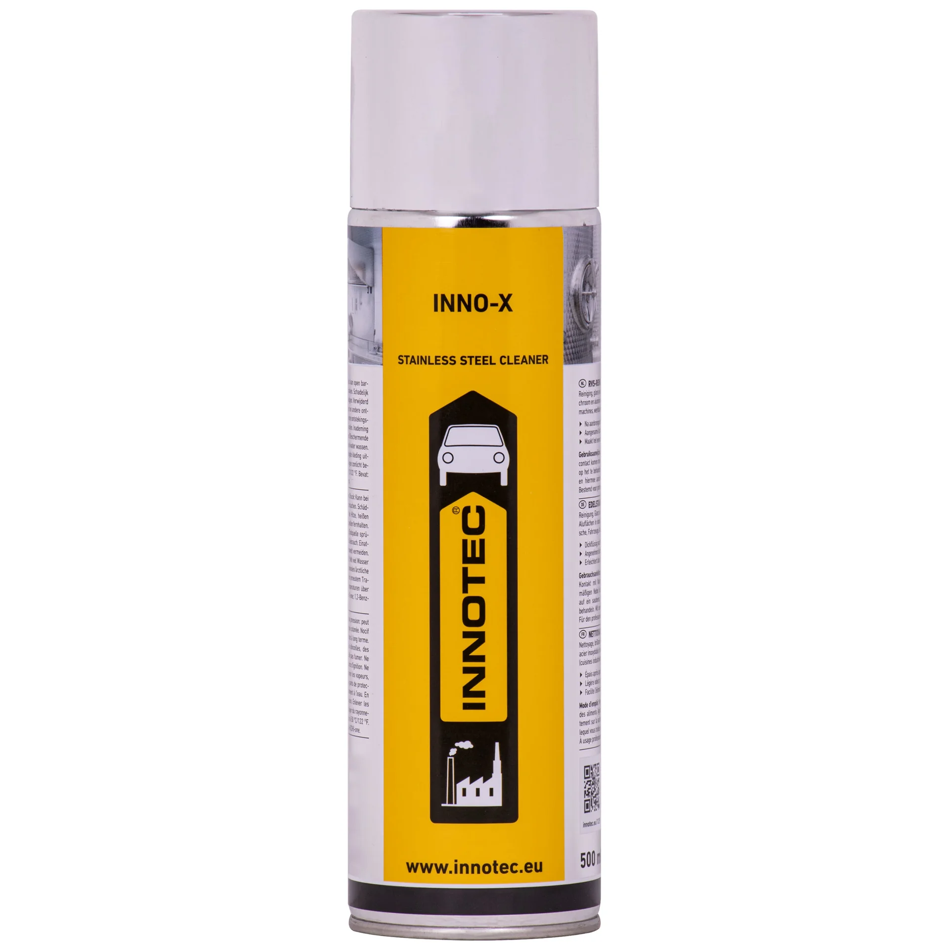 Czyszczenie stali nierdzewnej, pielęgnacja chromu, czyszczenie aluminium, Inno-X, 500 ml