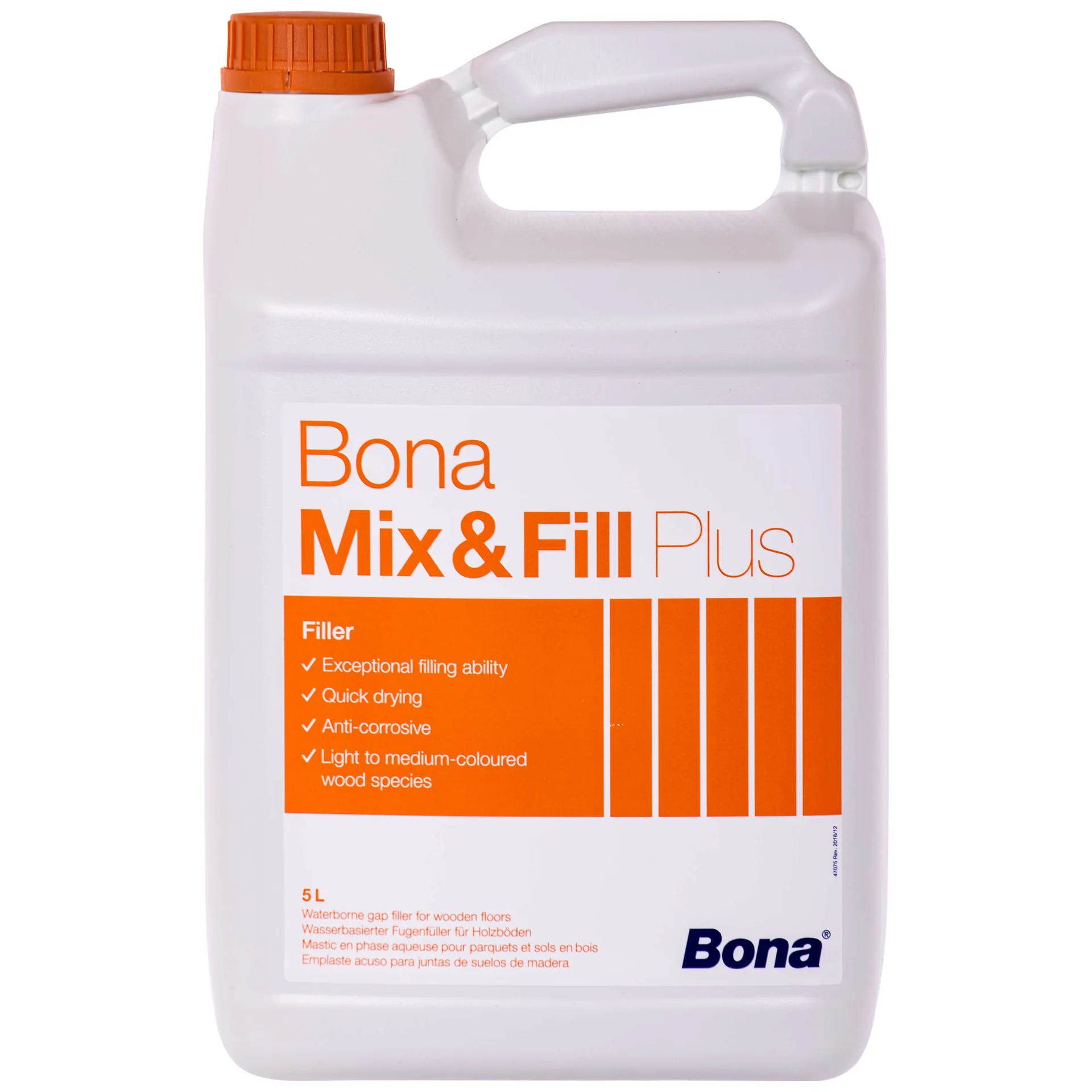 "Szpachla do parkietu, wypełniacz do fug parkietu, BONA Mix & Fill Plus 5 Liter, wodny kit image"