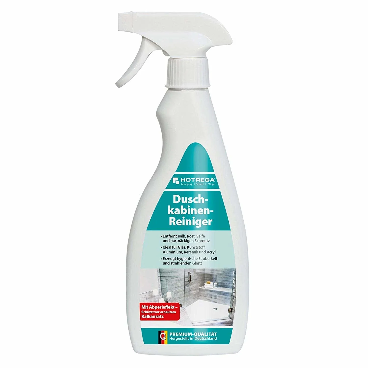 "Środek do czyszczenia kabin prysznicowych, płyn do czyszczenia kabiny prysznicowej, 500 ml image"