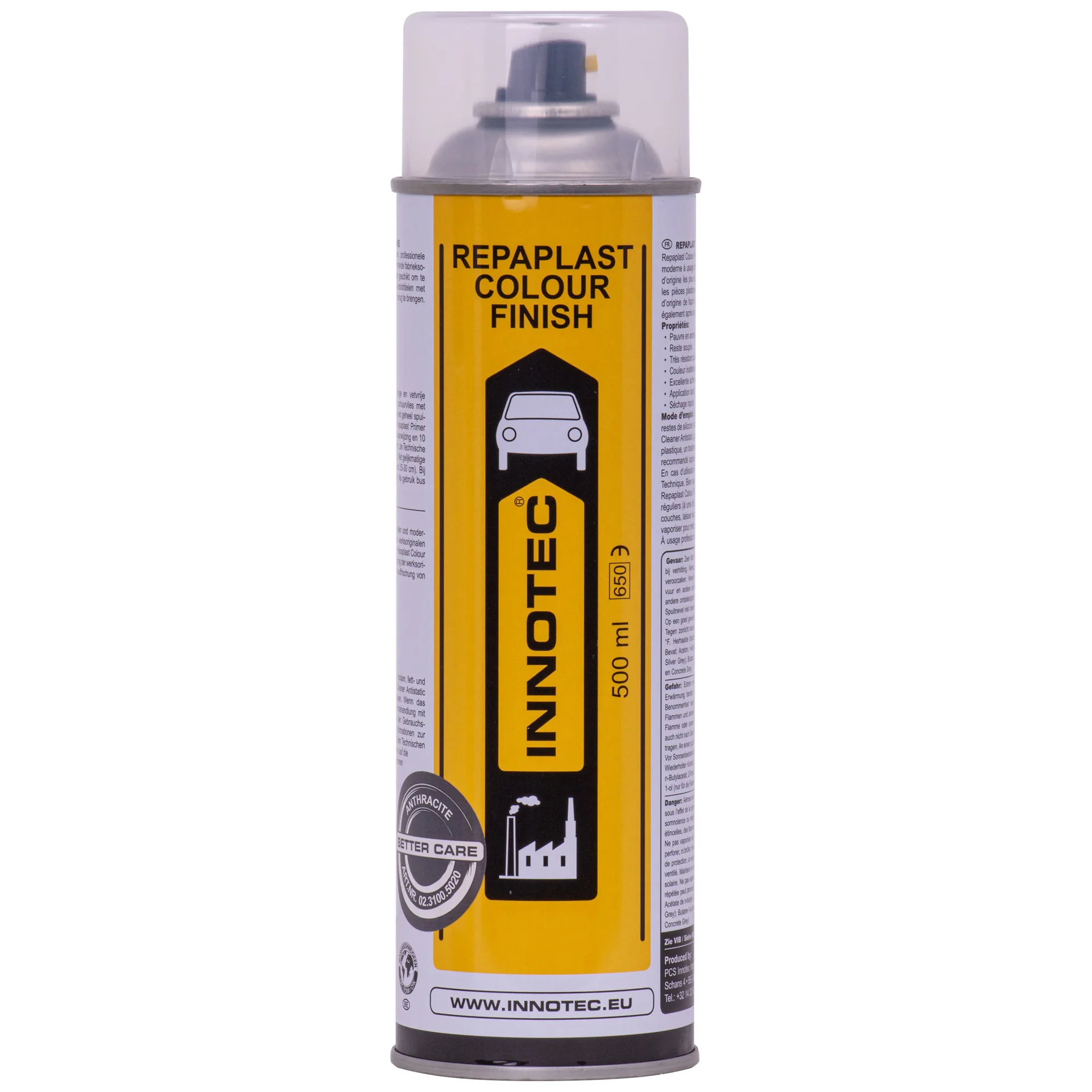 "Lakier do plastiku grafitowy, farba grafitowa do plastiku, 500ml, antracyt image"