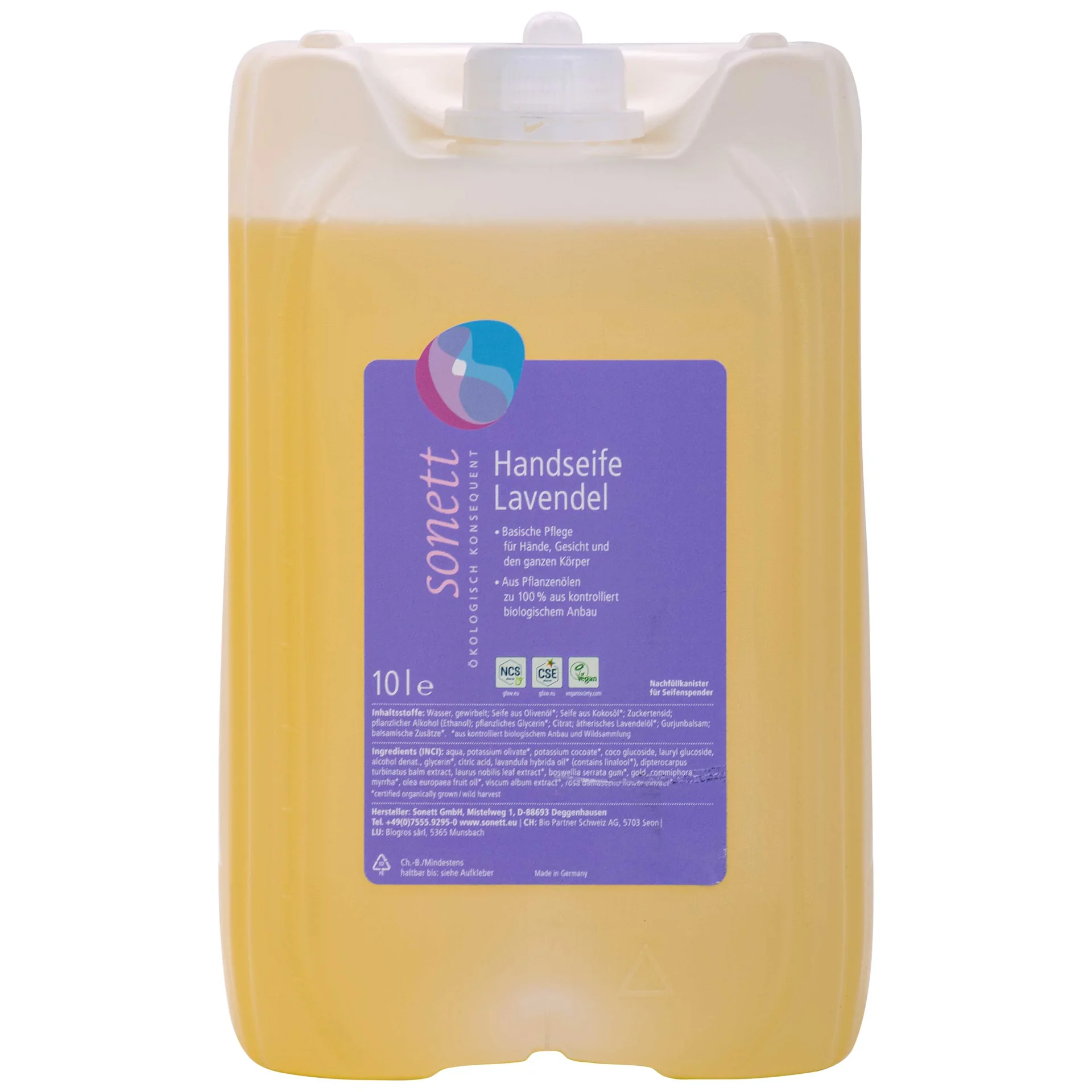 "Mydło w płynie 10 Liter, mydło do rąk lawendowe, mydło lawendowe image"
