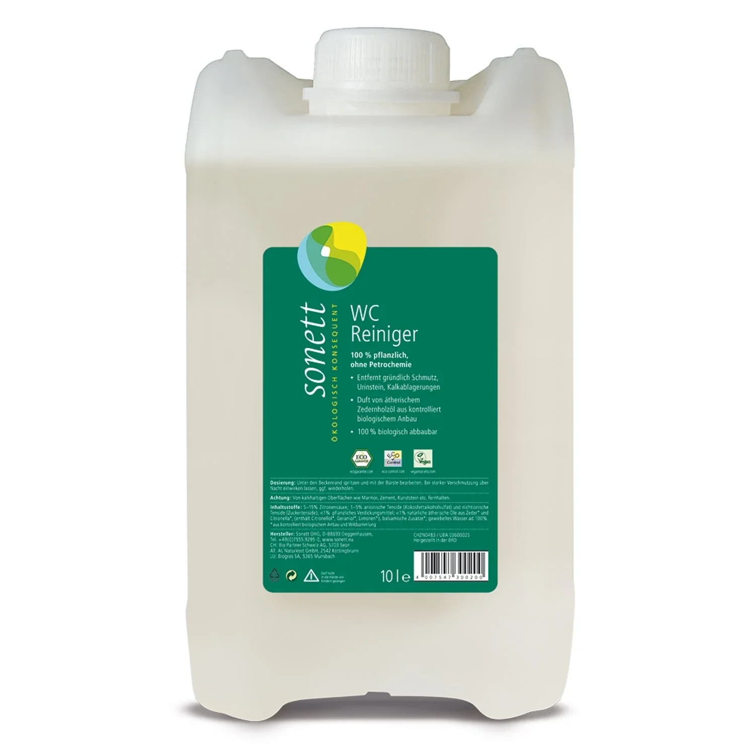 "Płyn do WC, środek do czyszczenia toalet, ekologiczny, cedrowy i citronella, 10 litrów image"