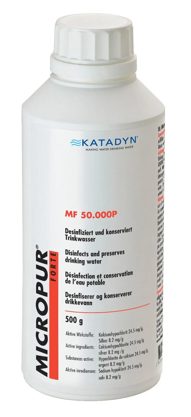 Dezynfekcja wody, uzdatnianie wody, proszek do dezynfekcji wody 500g