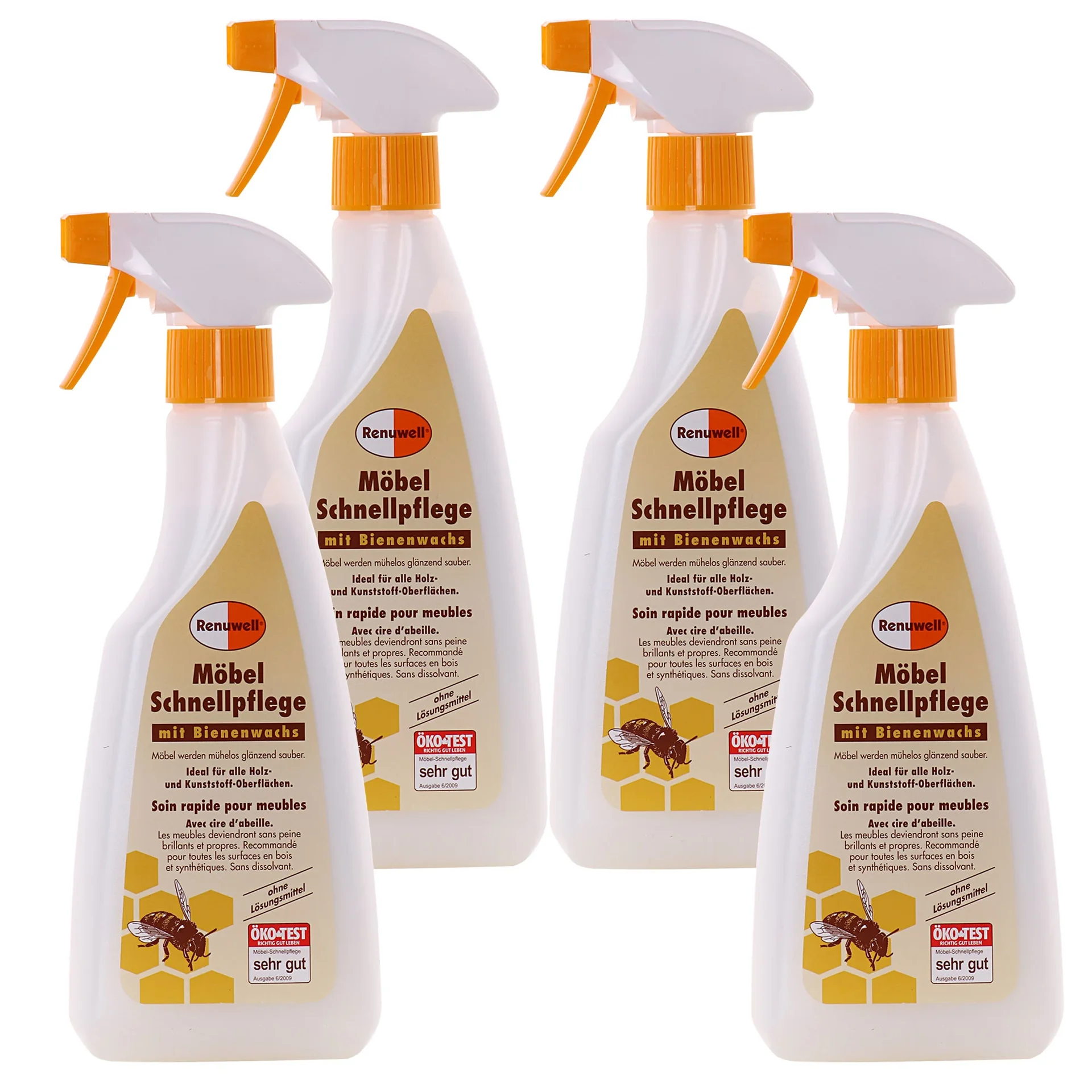 "Pielęgnacja mebli, Szybka pielęgnacja mebli, Środek do czyszczenia i polerowania mebli, 500 ml x 4 Flaschen image"