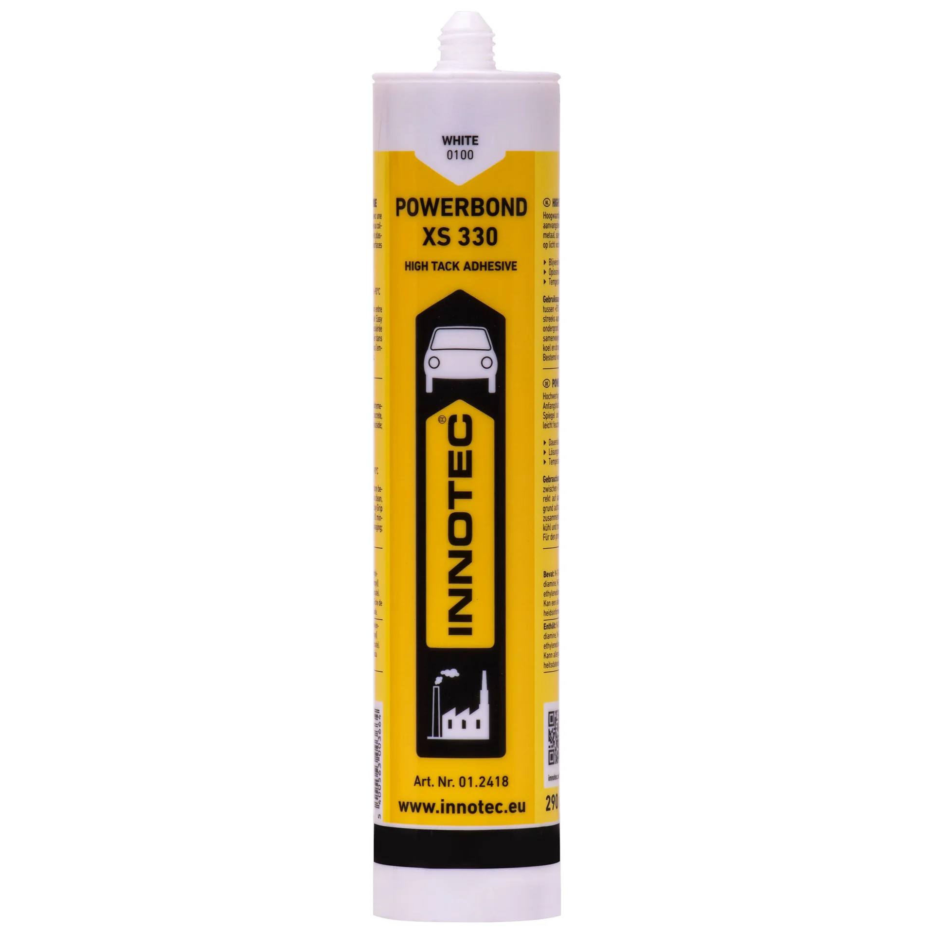 Klej montażowy, masa klejąca, INNOTEC Powerbond XS 330 weiß 290ml z mieszadłem