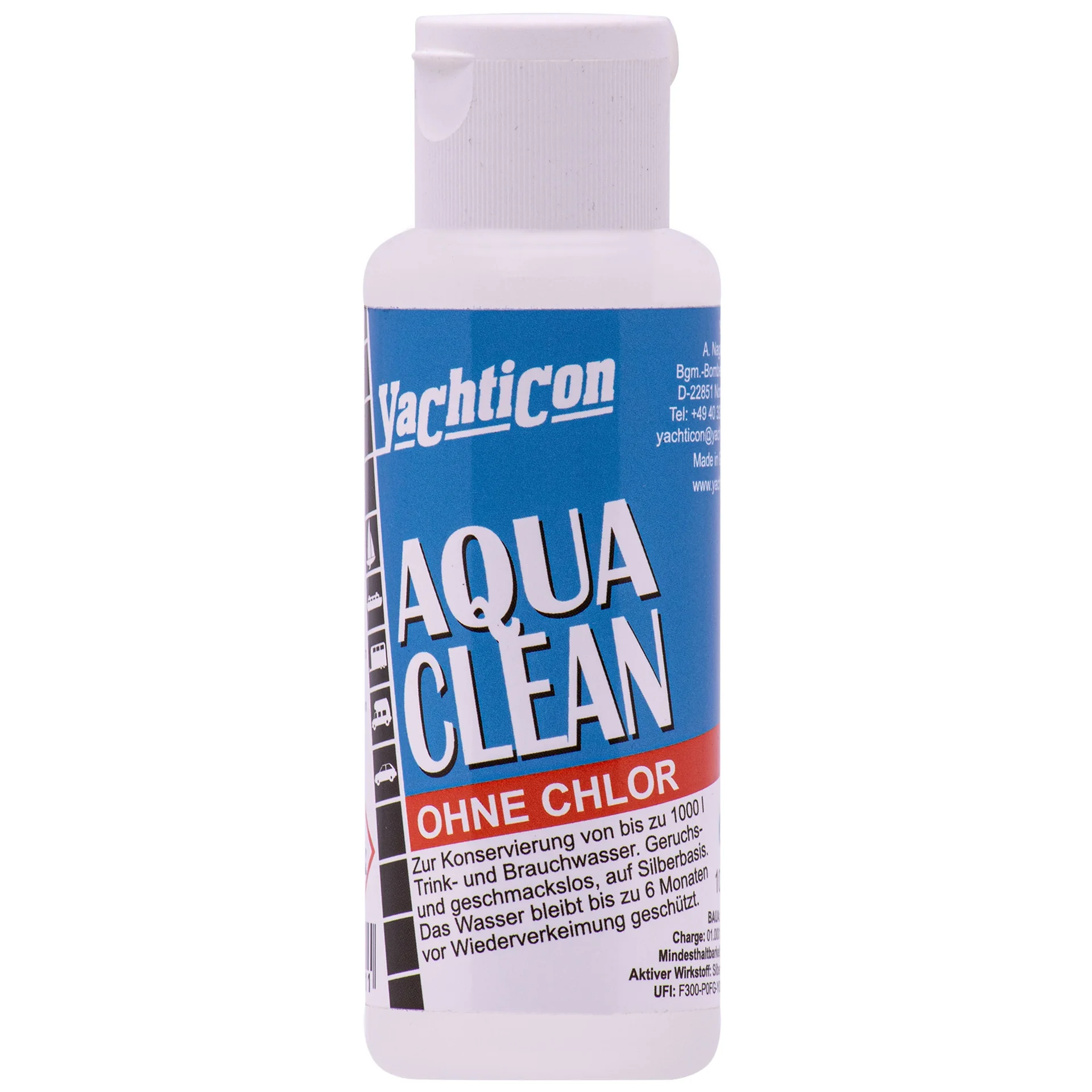"Dezynfekcja wody pitnej, YACHTICON Aqua Clean AC 1000, środek do uzdatniania wody, 100 ml image"
