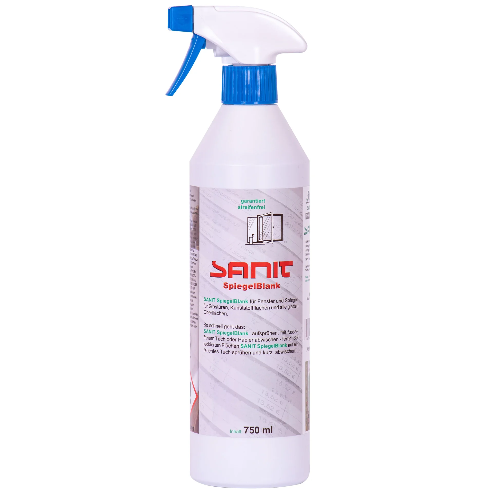 "Płyn do czyszczenia luster, środek do mycia luster, 750 ml image"