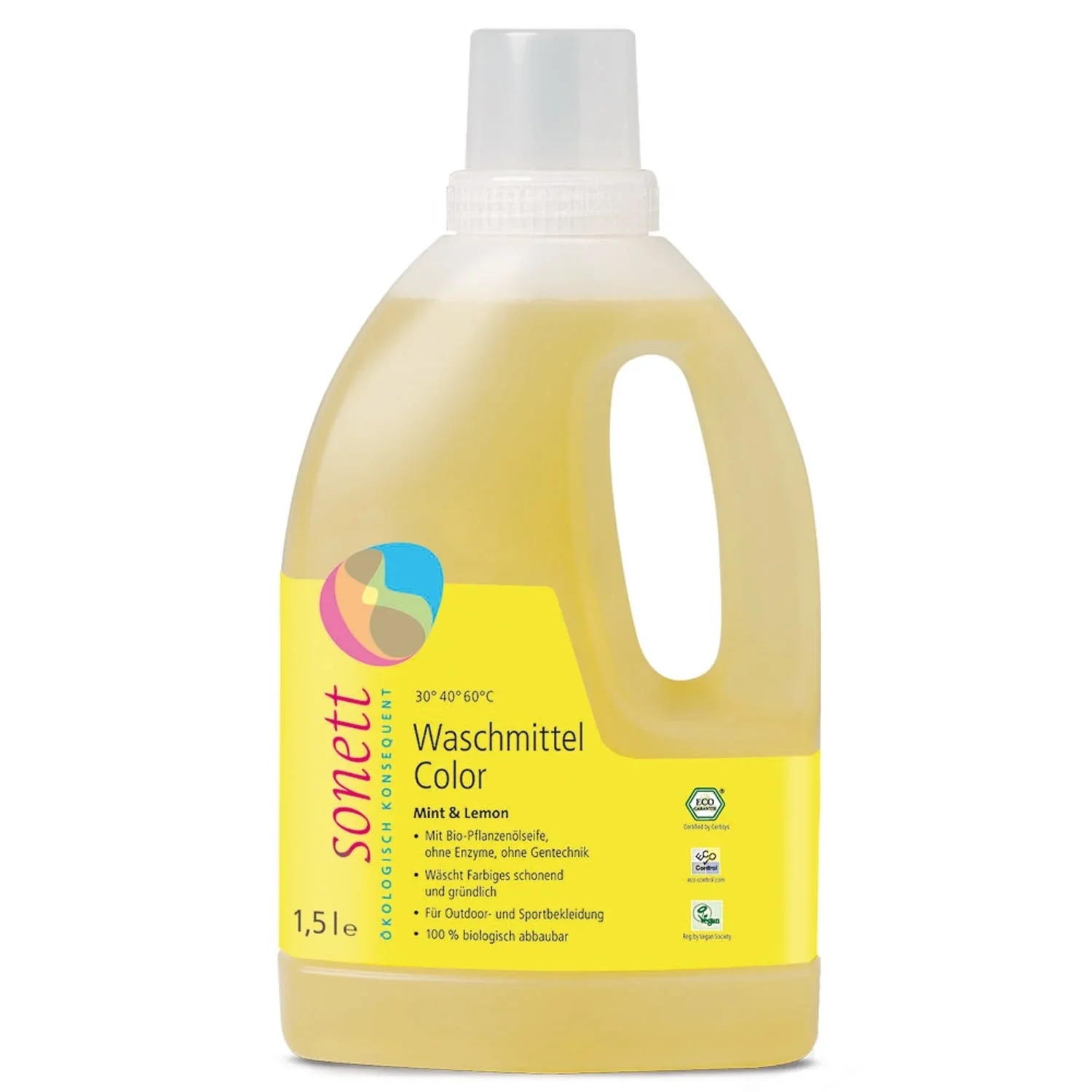 Płyn do prania kolorów 1,5L, detergent do prania, ekologiczny płyn do prania