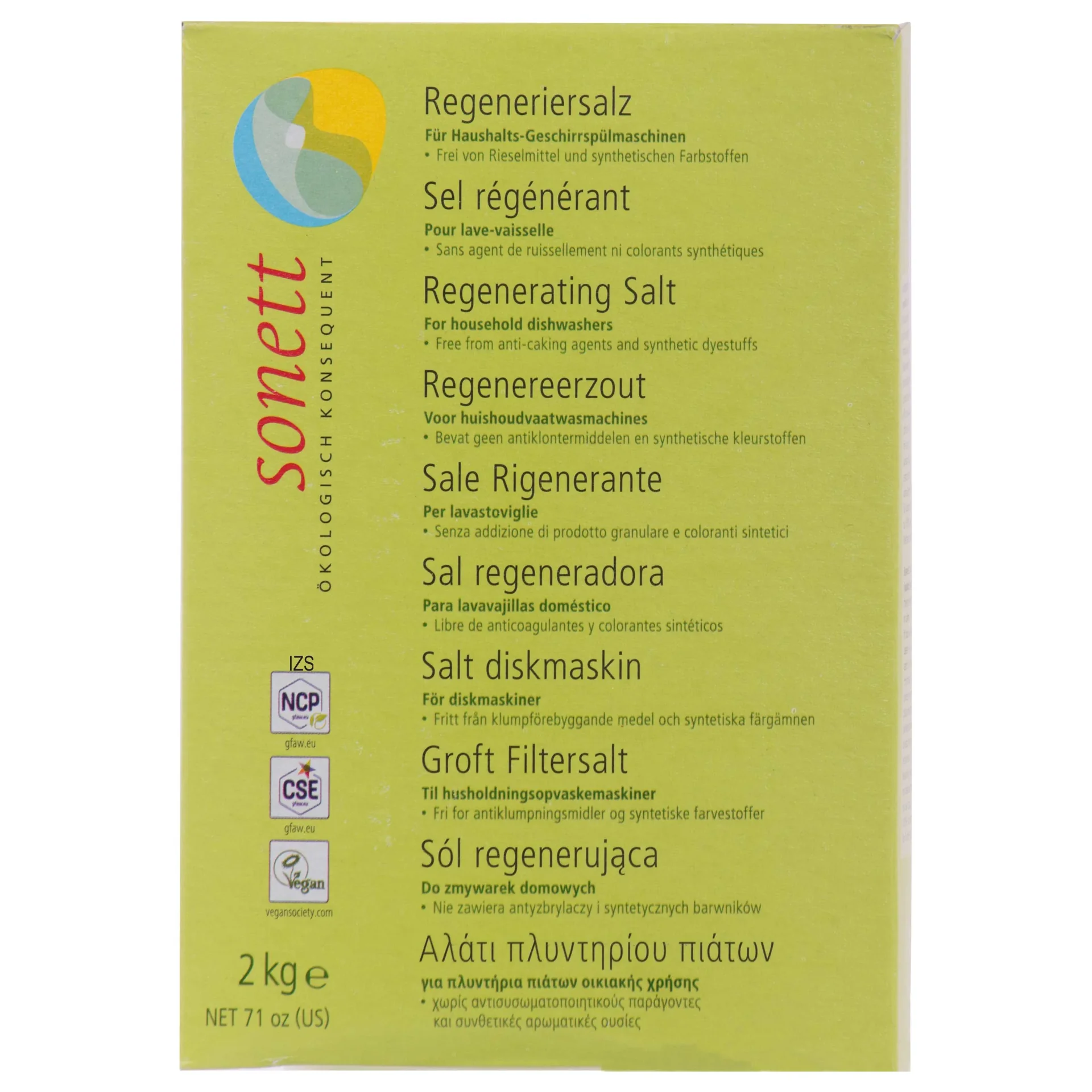 "Sól do zmywarki 2 kg, sól regeneracyjna do zmywarki, sól gruboziarnista image"