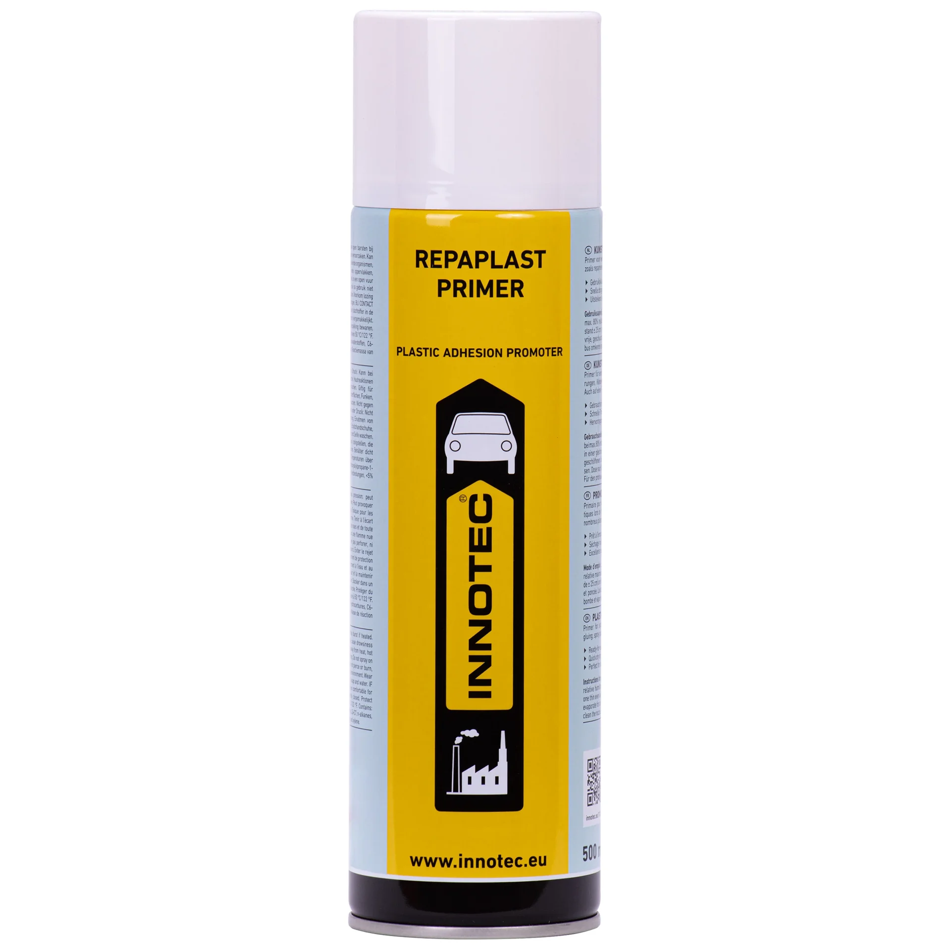 "Podkład do plastiku, Primer do plastiku, Innotec Repaplast Primer 500 ml NF, spray podkładowy image"